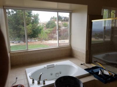 Master bathroom remodel, remove jet tub replace with free standing tub before picture All Access Construction inc