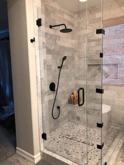 Remodeled master bathroom All Access Construction inc, creating larger shower in smaller space, after picture