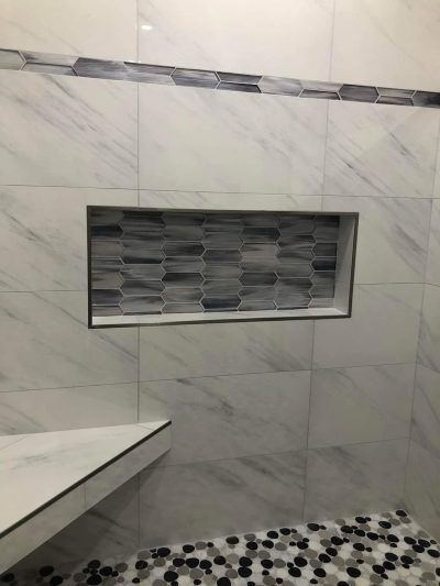 Building Master Suite, Creating a new master suite, Beautiful tiled shower, All Access Construction inc