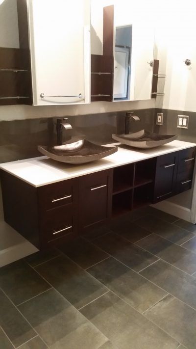 Updated bathroom remodel, Floating Vanity, All Access Construction inc